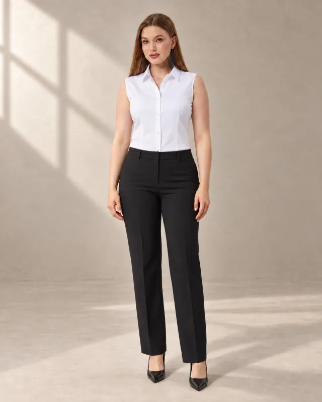 Beyaz Spor Sıfır Kol Gömlek – önden görünüm